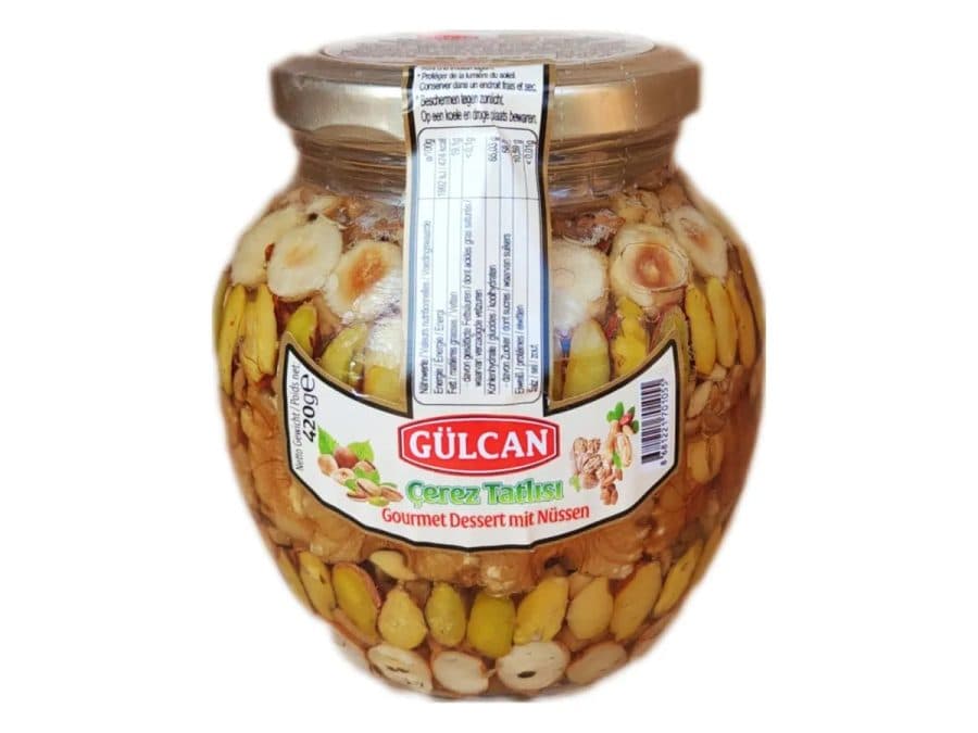 Dessert de fruits secs au sirop Gülcan (Çerez Tatlısı) 420 g — GÜLCAN | TAZA Supermarché Halal Strasbourg