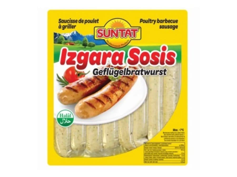 Izgara Sosis (Saucisses de poulet grillées Halal) — Suntat | TAZA Supermarché Halal Strasbourg