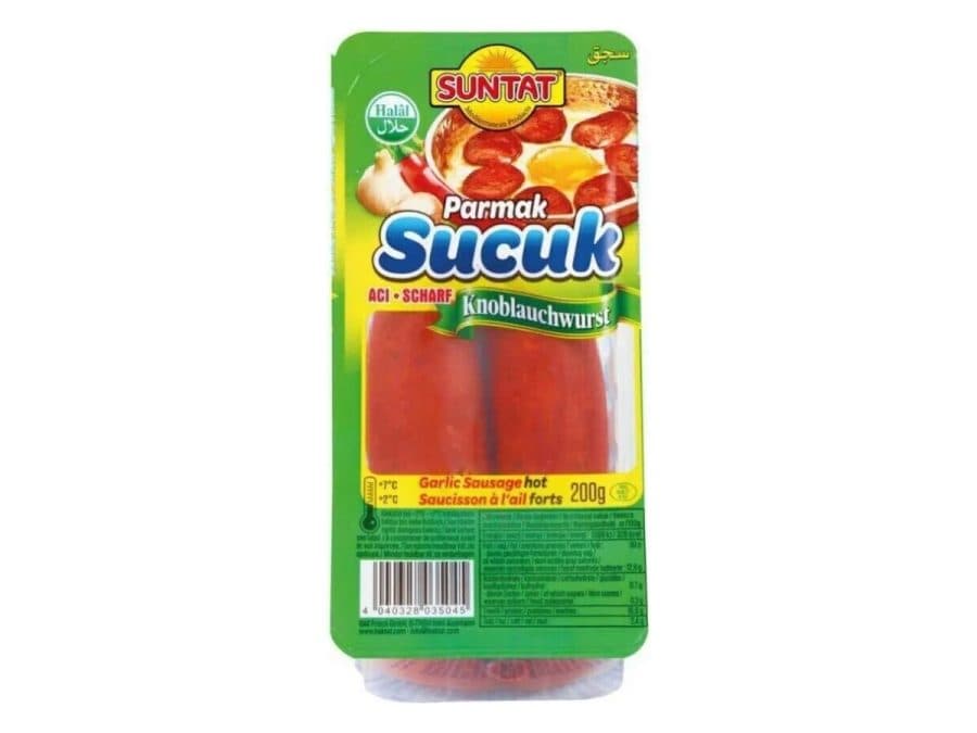 Parmak Sucuk piquant Suntat 200 g — Suntat | TAZA Supermarché Halal Strasbourg