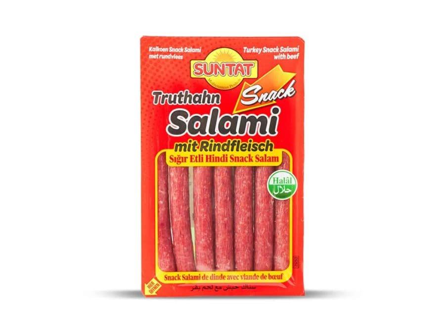 Salami de dinde Baktat (Snack Salami) — Suntat | TAZA Supermarché Halal Strasbourg