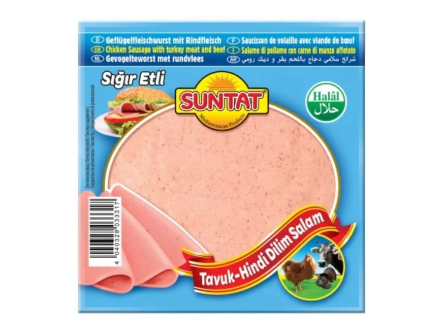 Suntat Salami de bœuf et poulet Halal — SUNTAT | TAZA Supermarché Halal Strasbourg