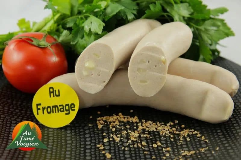 Saucisse blanche au fromage — TAZA | TAZA Supermarché Halal Strasbourg