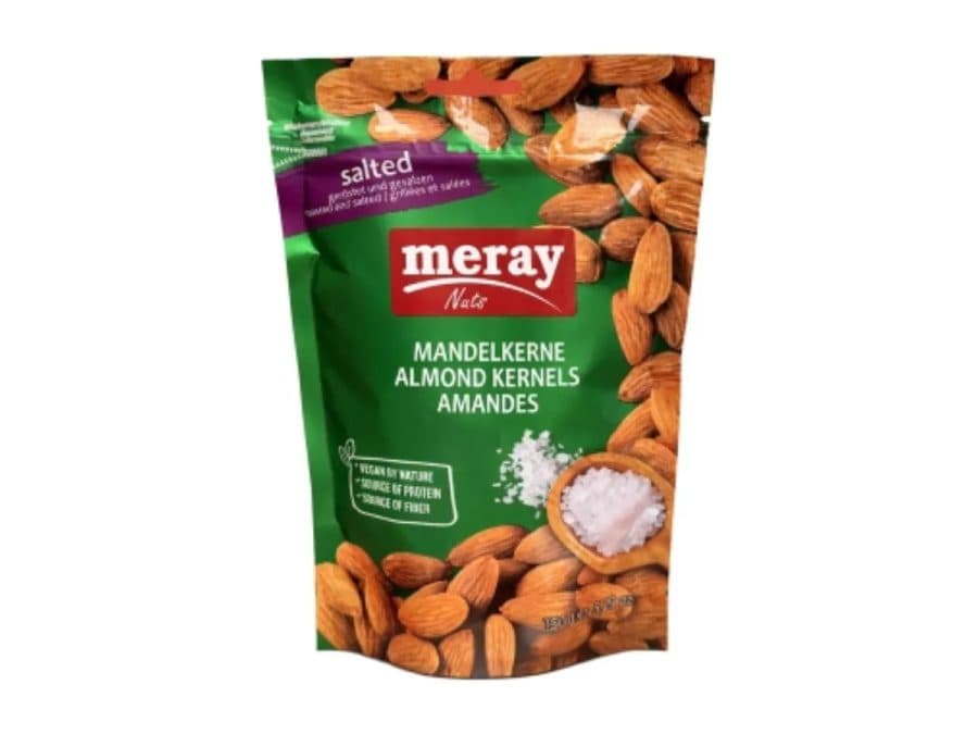 Amandes décortiquées grillées et salées — Meray | TAZA Supermarché Halal Strasbourg