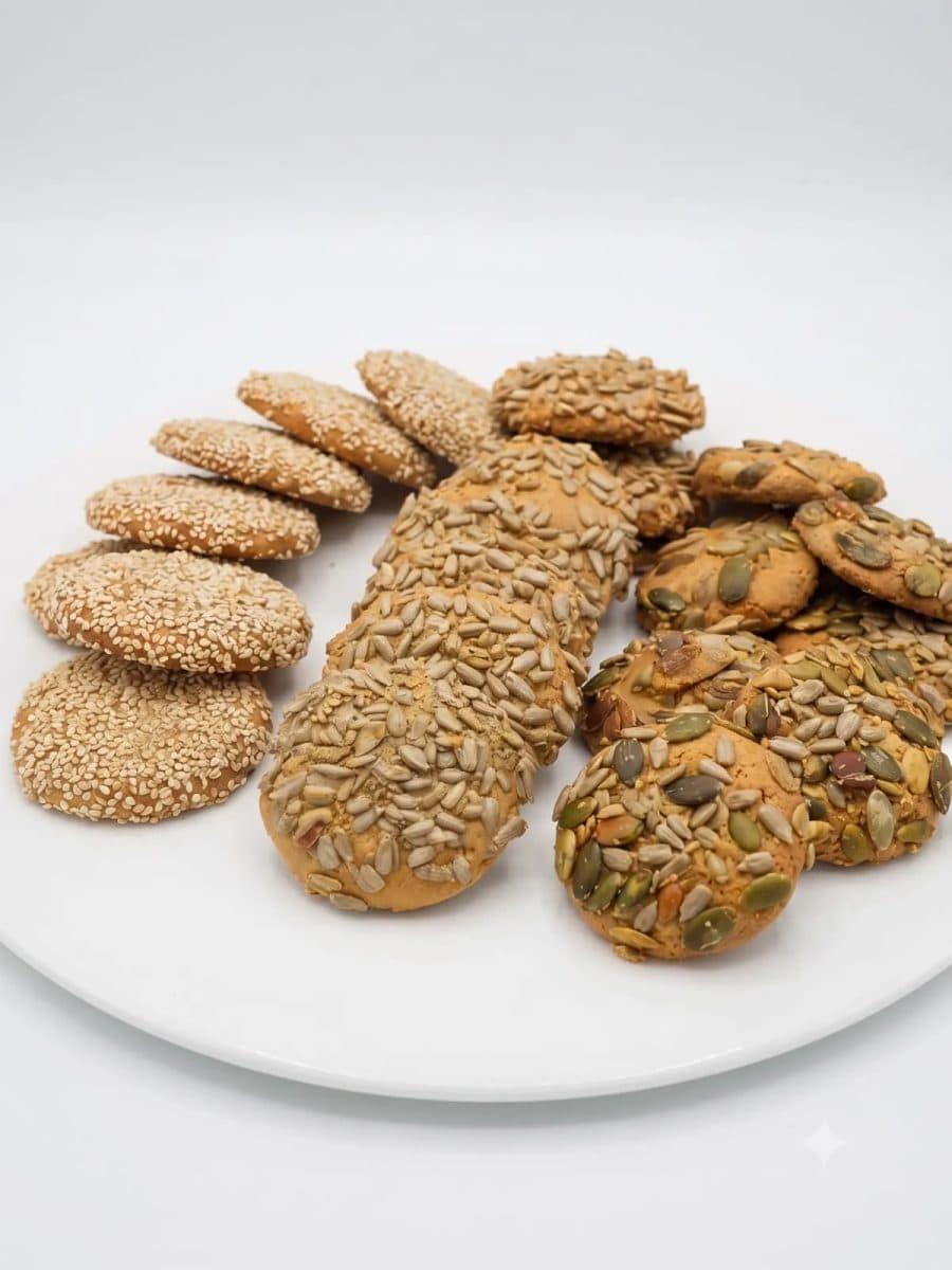 Biscuits aux graines : sésame, tournesol & courge — TAZA | TAZA Supermarché Halal Strasbourg