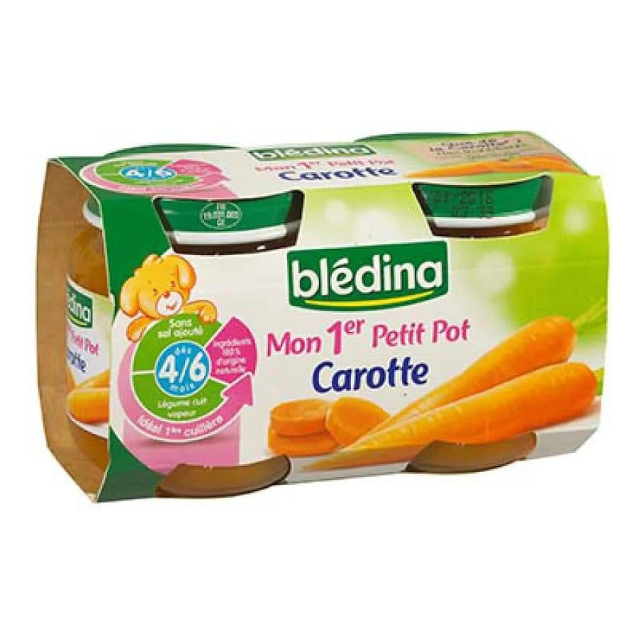 Blédina Purée Carottes PdT 4m+ 130g — Blédina | TAZA Supermarché Halal Strasbourg