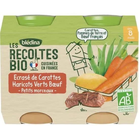 Blédina Repas Complet Bœuf Carottes 6m+ — Blédina | TAZA Supermarché Halal Strasbourg