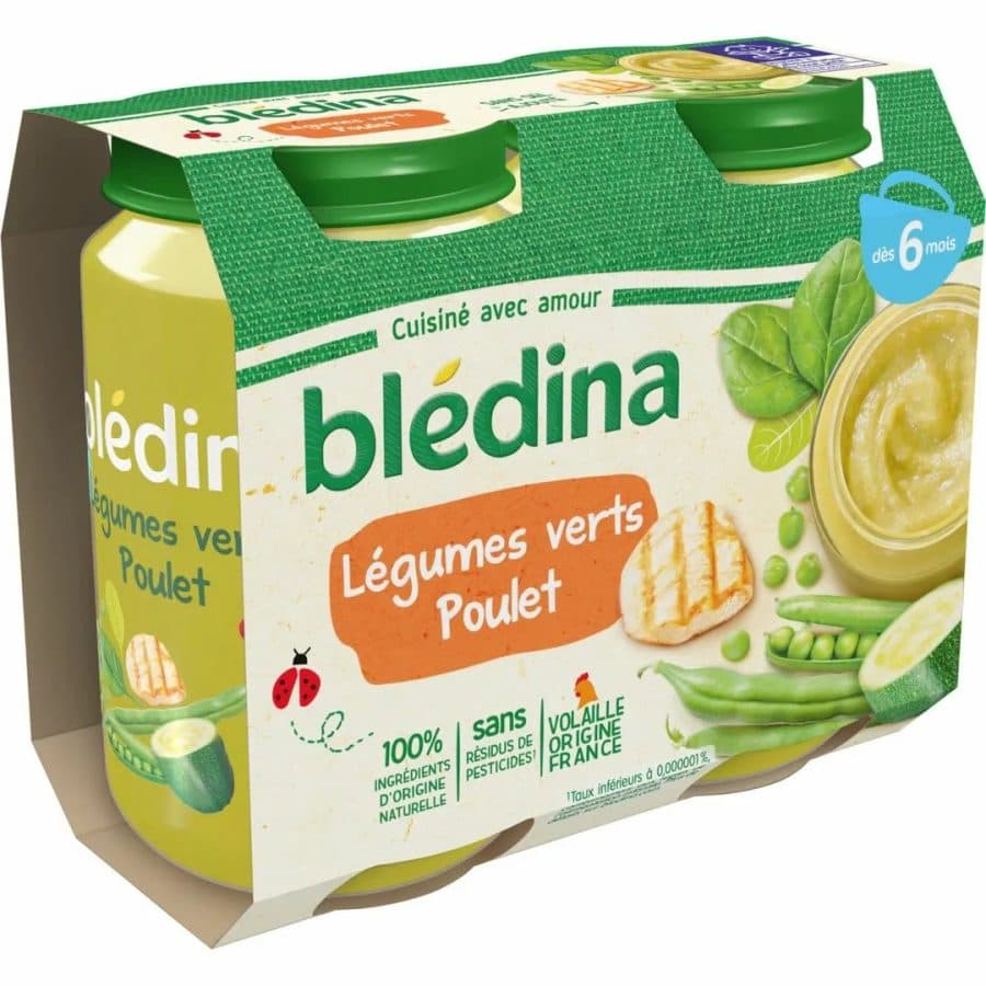 Blédina Repas Complet Poulet Légumes 6m+ — Blédina | TAZA Supermarché Halal Strasbourg
