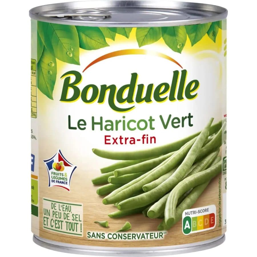 Bonduelle Haricots Verts Extra Fins 440g — Bonduelle | TAZA Supermarché Halal Strasbourg