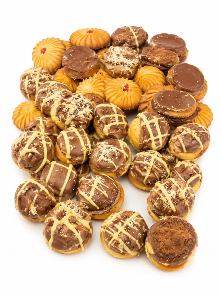 Bouchées nappées au chocolat au lait & spritz à la confiture — TAZA | TAZA Supermarché Halal Strasbourg