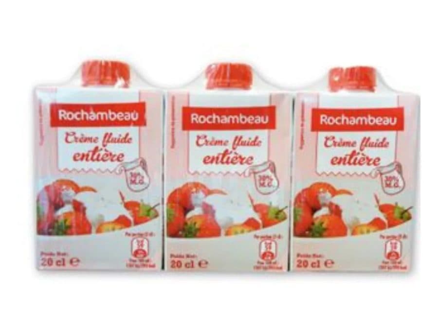 Crème fluide entière UHT — Rochambeau | TAZA Supermarché Halal Strasbourg
