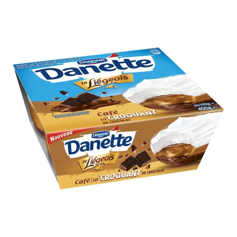 Danette Liégeois Café 4×100g — Danette | TAZA Supermarché Halal Strasbourg