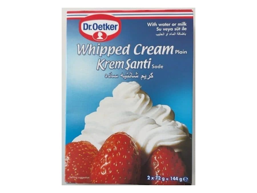 Dr. Oetker Préparation en poudre pour Crème Chantilly Nature (Krem Şanti Sade) — Dr. Oetker | TAZA Supermarché Halal Strasbourg