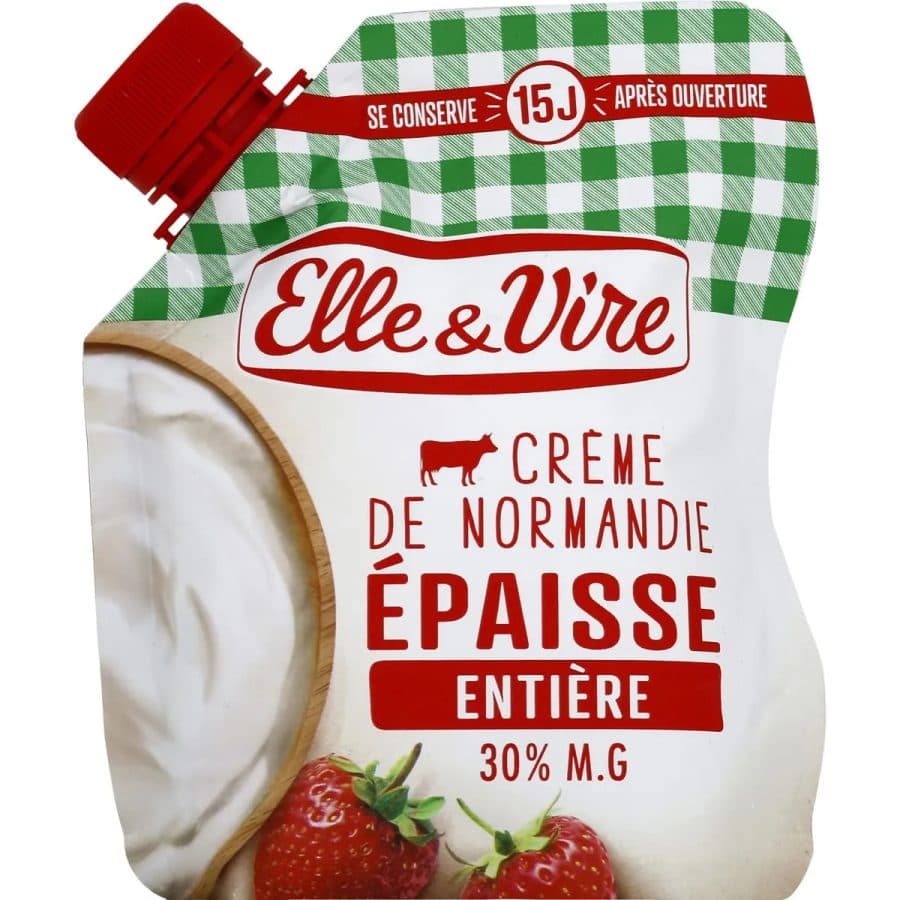 Elle & Vire Crème Fraîche Épaisse 20cl — Elle & Vire | TAZA Supermarché Halal Strasbourg