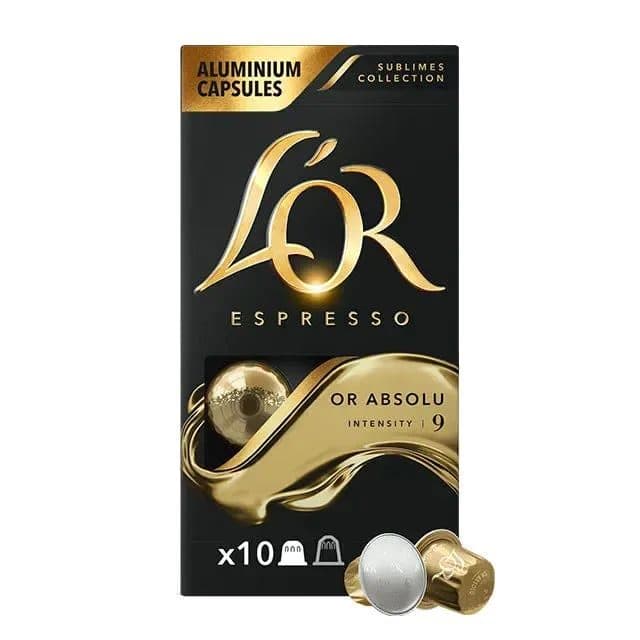 L'Or Espresso Absolu Intensité 10 — 10pcs — L'Or | TAZA Supermarché Halal Strasbourg