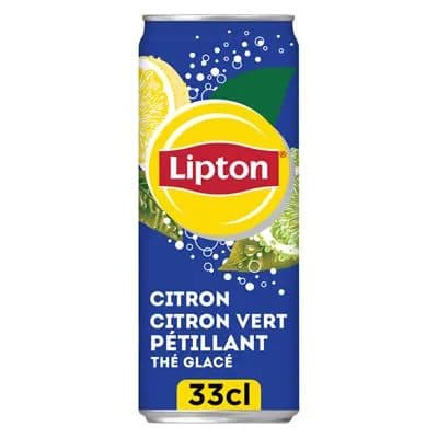 Lipton Ice Tea Pétillant Citron 33cl Canette — Lipton Ice Tea | TAZA Supermarché Halal Strasbourg