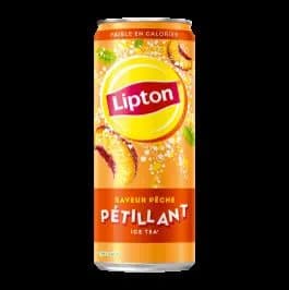 Lipton Ice Tea Pétillant Pêche 33cl Canette — Lipton Ice Tea | TAZA Supermarché Halal Strasbourg