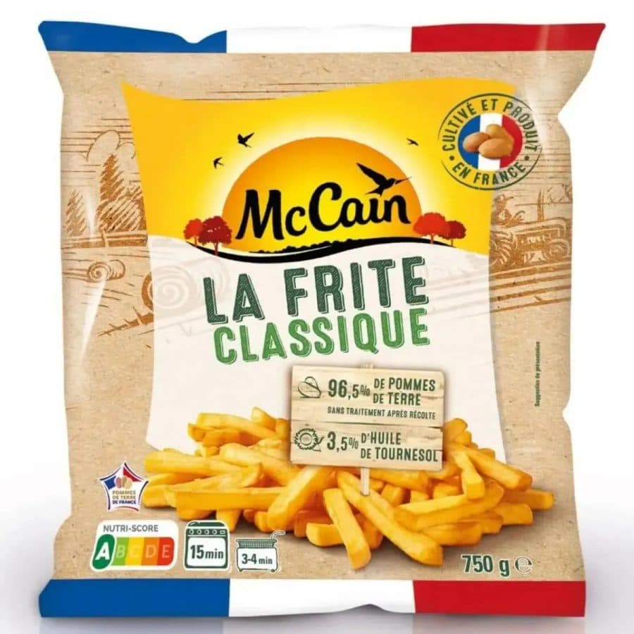 McCain Frites Droites Croustillantes 750g — McCain | TAZA Supermarché Halal Strasbourg