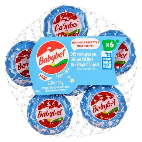 Mini Babybel Light 6 portions 120g — Mini Babybel | TAZA Supermarché Halal Strasbourg