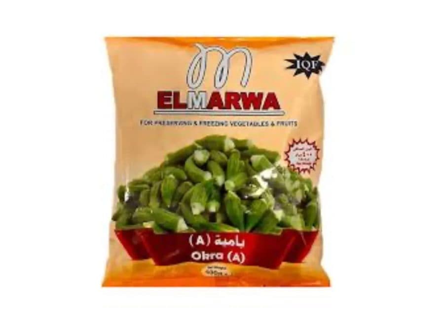 Okra (gombo) surgelé Elmarwa 400 g — Elmarwa | TAZA Supermarché Halal Strasbourg