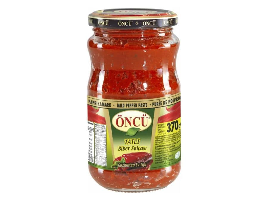 Purée de paprika doux Öncü (Pâte de poivron doux) — Öncü | TAZA Supermarché Halal Strasbourg