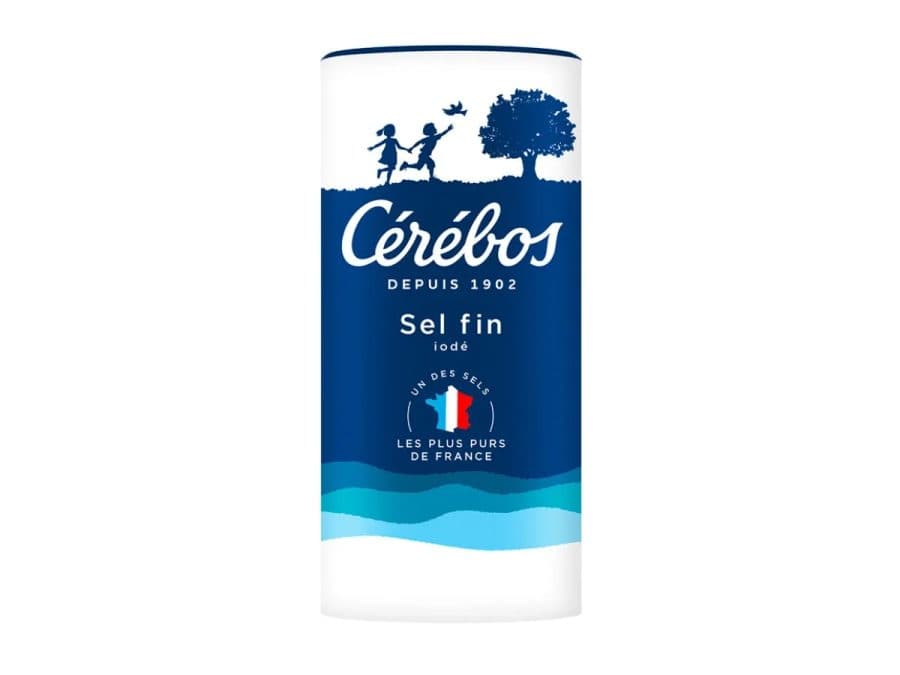Sel fin iodé Cérébos — Cérébos | TAZA Supermarché Halal Strasbourg