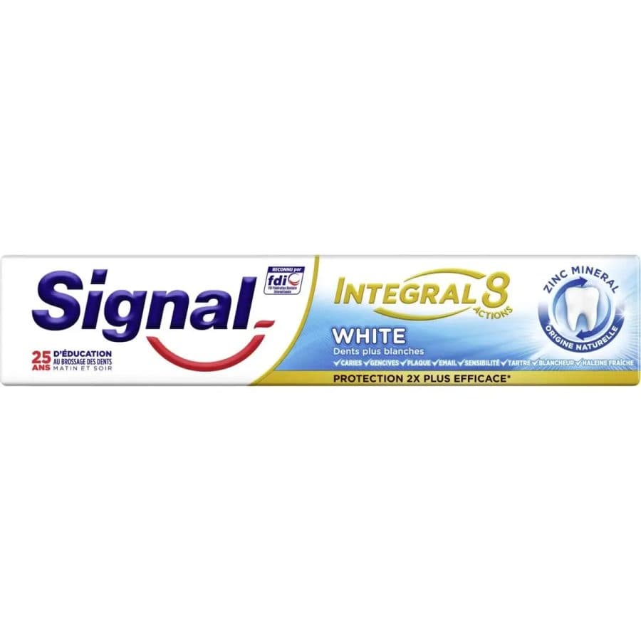 Signal Intégral 8 Blanc 75ml — Signal | TAZA Supermarché Halal Strasbourg
